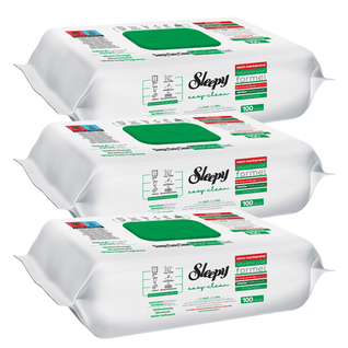 PACHET PROMO – 3× Șervețele Umede Multisuprafețe White Soap – Sleepy Easy Clean, 100 buc