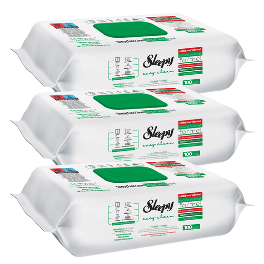 PACHET PROMO – 3× Șervețele Umede Multisuprafețe White Soap – Sleepy Easy Clean, 100 buc - Servetele Umede | VrajaDulce