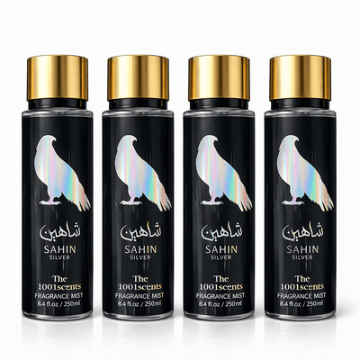 Pachet Promo 4x Body Mist Sahin Silver 250ml – Parfum Masculin Fresh Elegant - | VrajaDulce