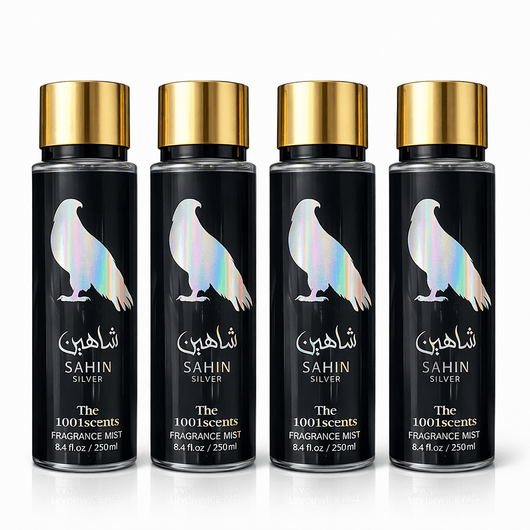 Pachet Promo 4x Body Mist Sahin Silver 250ml – Parfum Masculin Fresh Elegant - | VrajaDulce
