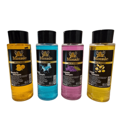 Pachet Promo Colonie Mozaic 4x200ml – Mandarin, Aqua, Lavandă, Lămâie - Eau de cologne | VrajaDulce