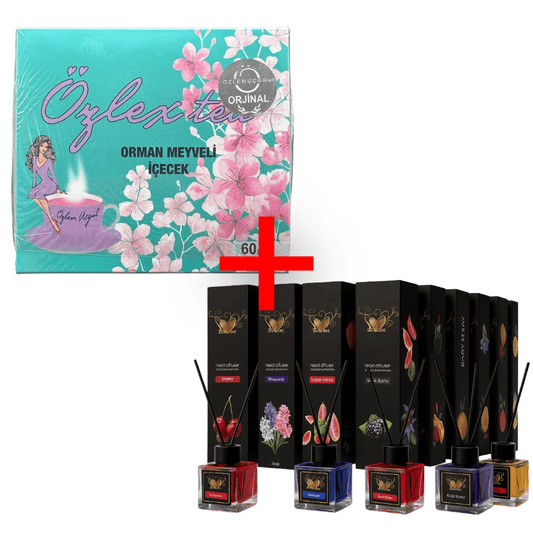 Pachet Promo Ozlex – Ceai Detox 60 Plicuri + 10 Odorizante Mozaic - Ceai Natural | VrajaDulce