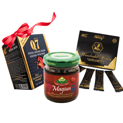 Pachet Promo Q7 – Miere Themra 240g + Wonderful Honey 12 plicuri | Mix Premium Natural - | VrajaDulce