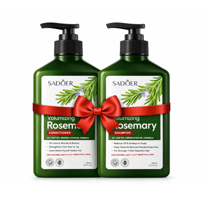Pachet Promo SADOER Rozmarin – Șampon + Balsam pentru Volum & Fortifiere (500ml + 500ml) - Pachet promo îngrijire păr | VrajaDulce