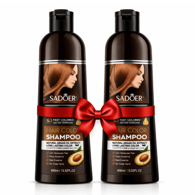 Pachet Promo SADOER Șampon Nuanțator Maro – 2×400ml - | VrajaDulce