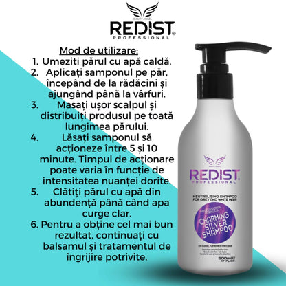Pachet Redist Silver Blond + Șampon Usturoi 1000ml - | VrajaDulce