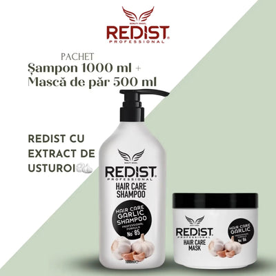 Pachet Redist Usturoi – Șampon 1000ml + Mască 500ml - Sampon | VrajaDulce