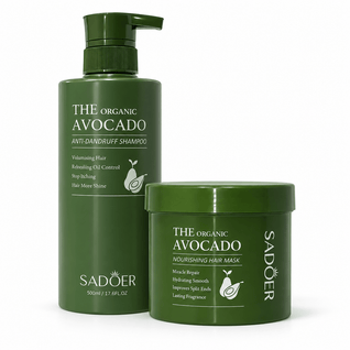 Pachet SADOER Avocado Duo Păr – Șampon 500 ml + Mască 500 g