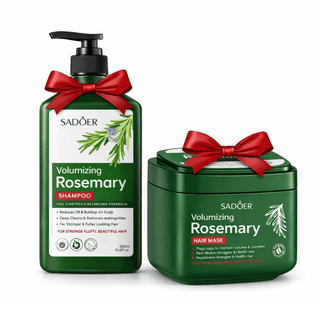 Pachet SADOER Rozmarin – Reparare & Volum (Șampon 500ml + Mască 500g)