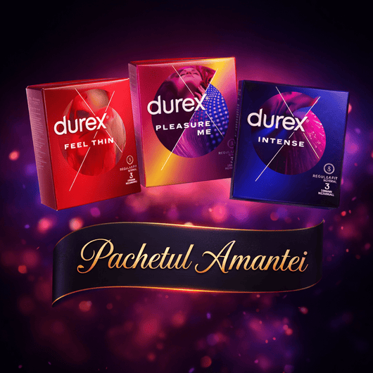 Pachetul Amantei – Durex Mix 3 Tipuri (Feel Thin, Pleasure Me & Intense) - | VrajaDulce