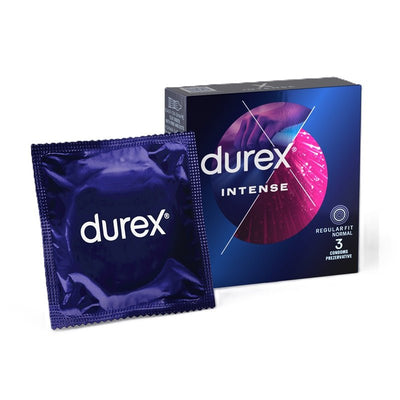 Prezervative Durex Intense 3 bucăți – Textură Specială & Confort Sporit - | VrajaDulce