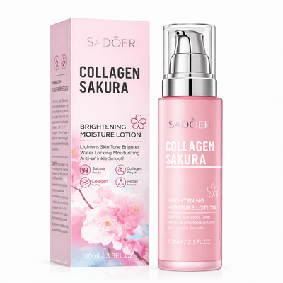 PRODUS DE ÎNGRIJIRE A PIELII CU COLAGEN ȘI CIREȘE JAPONEZE SADOER SD02990 100ml - LOTIUNE FACIALA | VrajaDulce