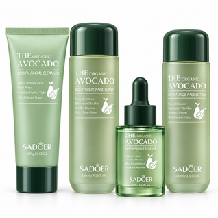 Pachet SADOER Avocado Ritual de Hidratare – Curățare + Toner + Ser + Loțiune