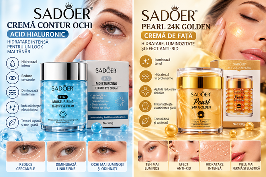 Beneficii SADOER Pearl 24K Golden Face Cream