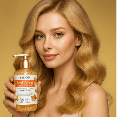 SADOER Gel de Duș cu Extract de Migdale Dulci 500ml - | VrajaDulce