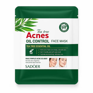 Sadoer Mască Facială Anti-Acnee cu Extract de Arbore de Ceai 25g