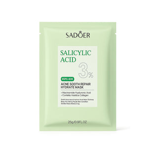 SADOER Mască Facială cu Acid Salicilic 3% – Curățare & Calmarea Tenului