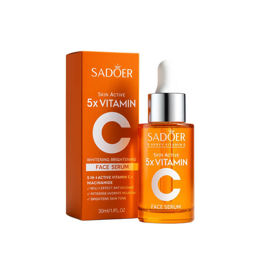 SADOER Ser Facial Skin Active 5x Vitamin C 30ml – Luminozitate & Hidratare Intensă - | VrajaDulce