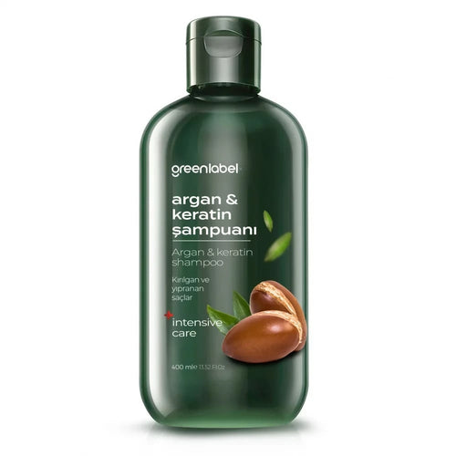 Șampon Greenlabel Argan & Keratină 400ml - | VrajaDulce