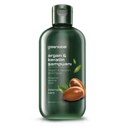 Șampon Greenlabel Argan & Keratină 400ml - | VrajaDulce