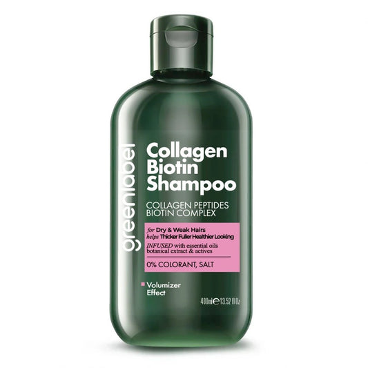 Șampon Greenlabel cu Biotină – fără colagen și parabeni, 400ml - | VrajaDulce