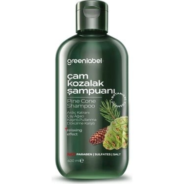 Șampon Greenlabel cu Con de Pin și Arbore de Ceai 400ml - | VrajaDulce