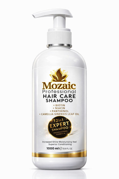 Șampon Mozaic 12 în 1 Expert – Biotină & Panthenol – 1000ml - Sampon | VrajaDulce