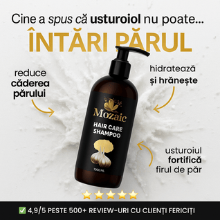 Pachet Promo Mozaic – Șampon cu Usturoi 1000ml + Mască Păr 475ml