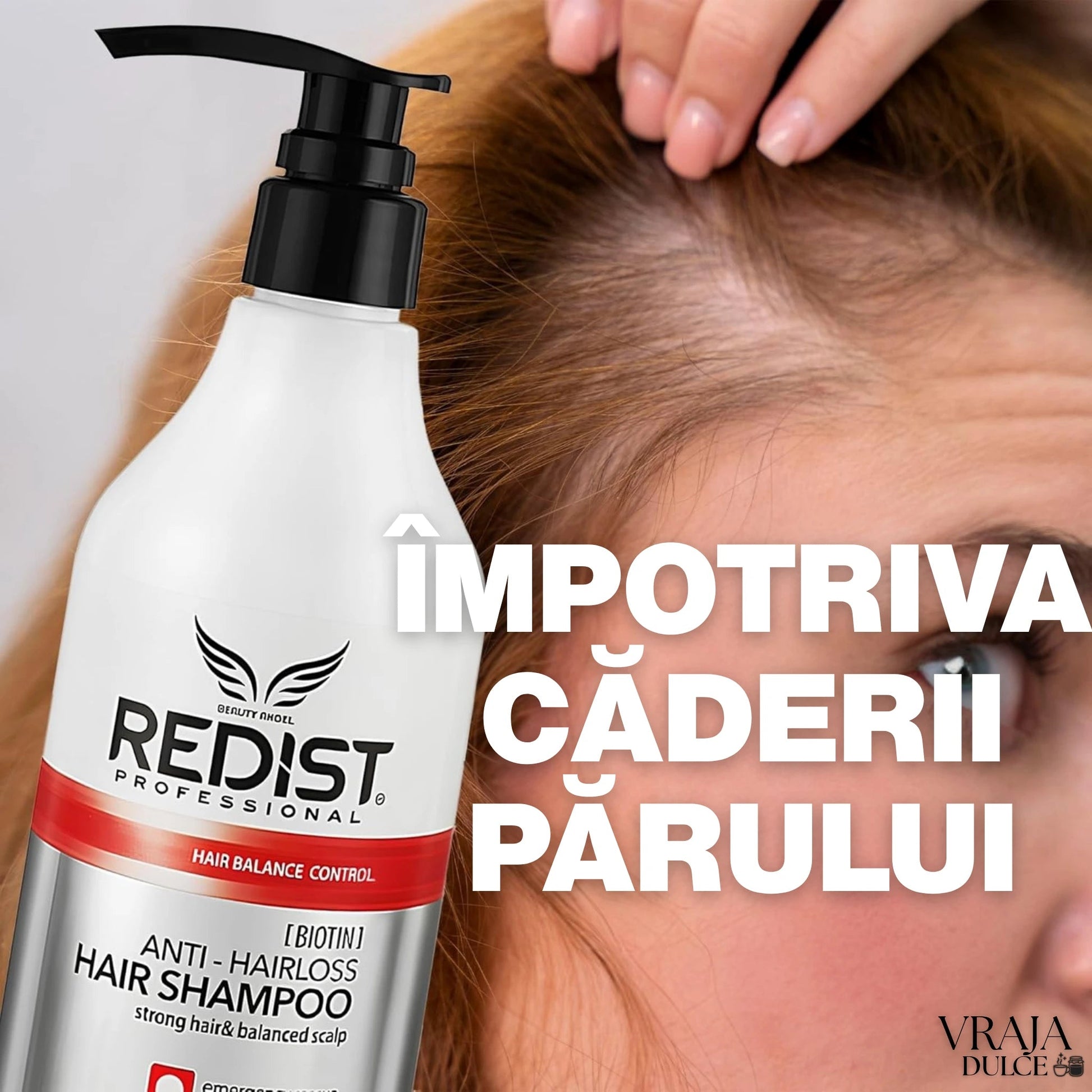 Șampon Redist Anti - Cădere 500ml – Întărire Firului de Păr și Hidratare Scalp - Sampon | VrajaDulce