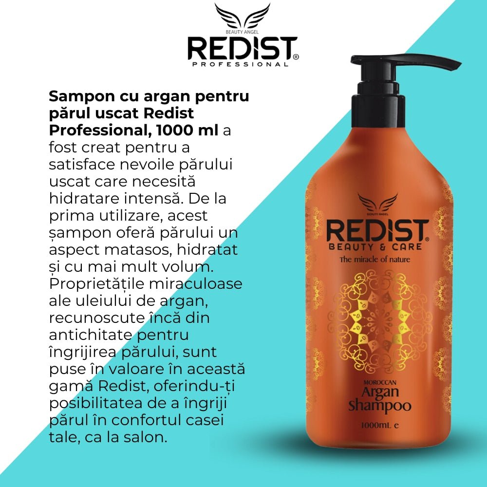 Șampon Redist Argan 1000ml – Hidratare si Par Stralucitor - Sampon | VrajaDulce