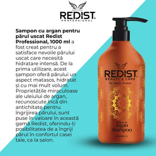 Șampon Redist Argan 1000ml – Hidratare si Par Stralucitor