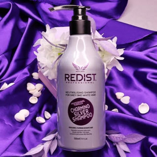 Șampon Redist Silver 500ml – Nuanțator pentru Păr Blond, Platinat sau Cărunt