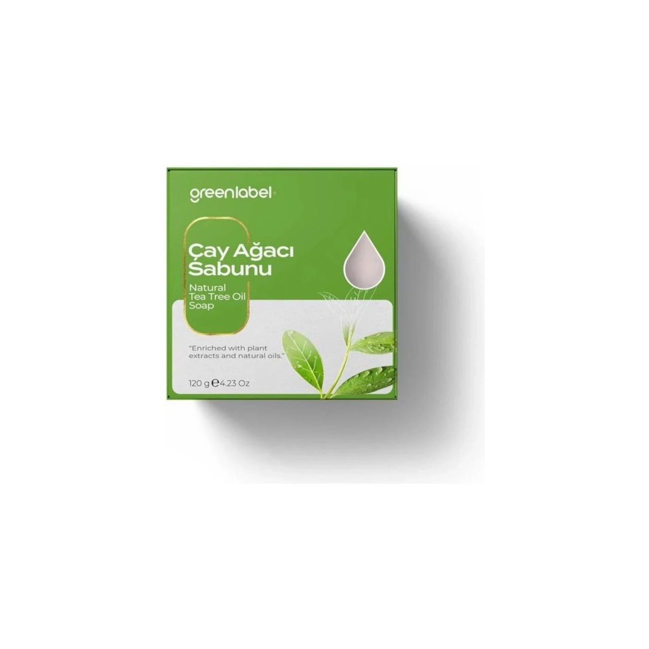 Săpun Natural Greenlabel cu Extract de Arbore de Ceai | Curățare Antibacteriană | 120g - | VrajaDulce