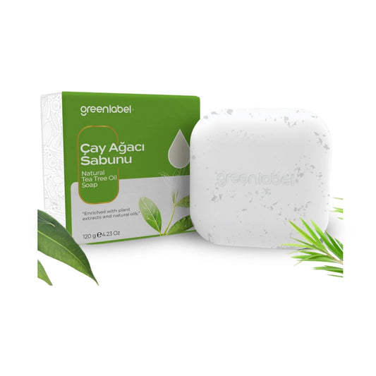 Săpun Natural Greenlabel cu Extract de Arbore de Ceai | Curățare Antibacteriană | 120g - | VrajaDulce