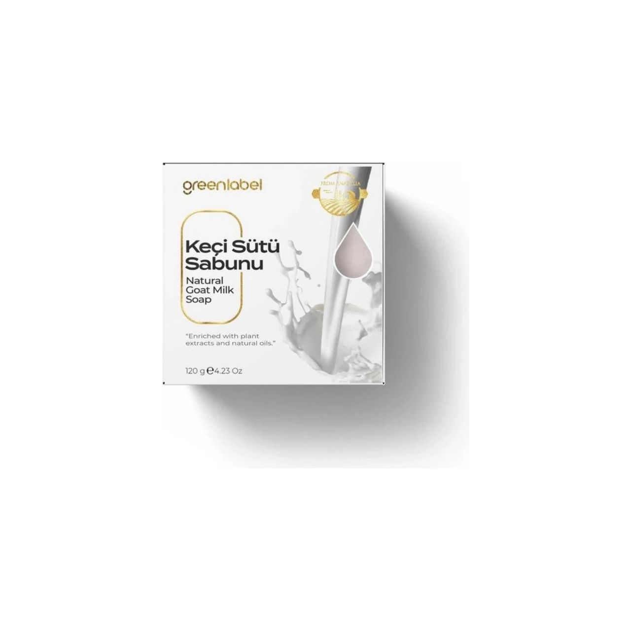 Săpun Natural Greenlabel cu Lapte de Capră | Hidratează, calmează & catifelează pielea | 120g - | VrajaDulce