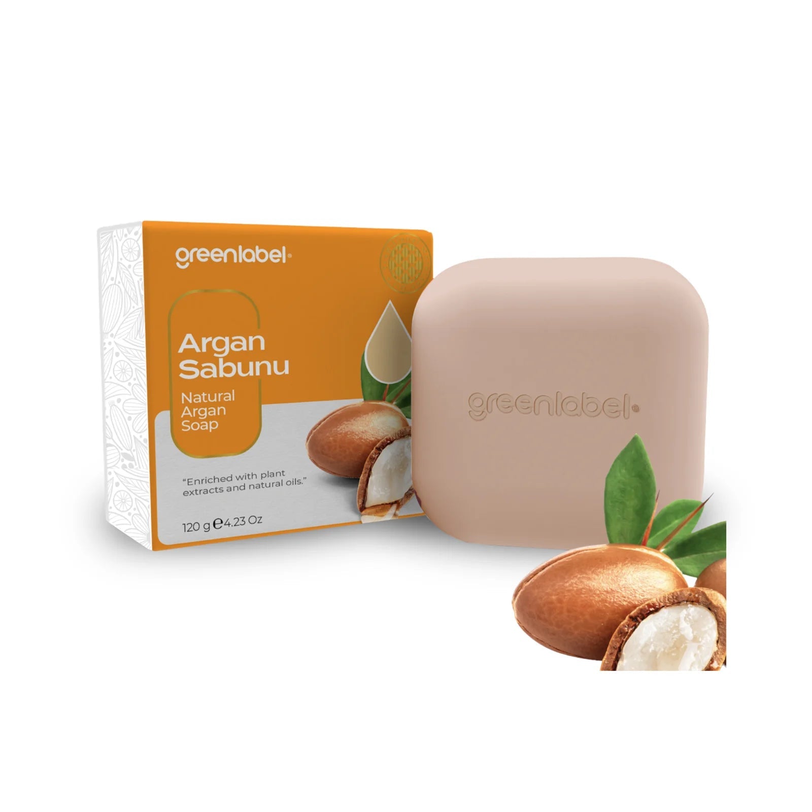 Săpun Natural Greenlabel cu Ulei de Argan | Hidratare intensă, antioxidare & catifelare pentru piele uscată | 120g - | VrajaDulce