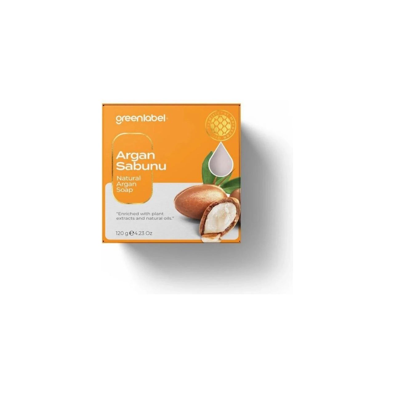 Săpun Natural Greenlabel cu Ulei de Argan | Hidratare intensă, antioxidare & catifelare pentru piele uscată | 120g - | VrajaDulce