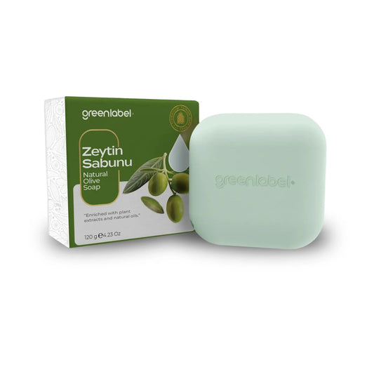 Săpun Natural Greenlabel cu Ulei de Măsline | Curățare delicată și hidratare intensă pentru piele sensibilă | 120g - | VrajaDulce