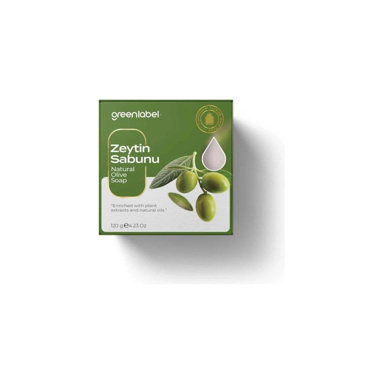 Săpun Natural Greenlabel cu Ulei de Măsline | Curățare delicată și hidratare intensă pentru piele sensibilă | 120g - | VrajaDulce