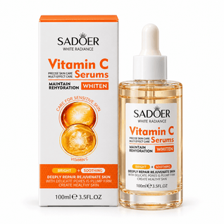 Ser Facial SADOER White Radiance cu Vitamina C – Hidratare, Luminozitate și Uniformizarea Tenului, 100 ml