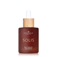 Serum de fata autobronzant cu acid hialuronic Self-Tanning Face Serum, 50 ml, Cocosolis