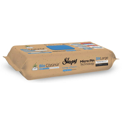 Șervețele Umede Biodegradabile Sleepy Bio Easy Clean Sea Salt & Sea Weed 3XLarge, 50 buc - Servetele Umede | VrajaDulce