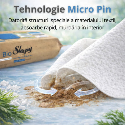 Șervețele Umede Biodegradabile Sleepy Bio Easy Clean Sea Salt & Sea Weed 3XLarge, 50 buc - Servetele Umede | VrajaDulce