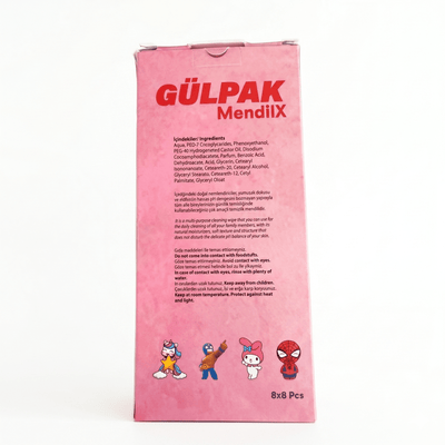 Șervețele Umede Copii Gülpak MendilX Mini – 64 Buc (8x8) | Delicate, pH Neutru, Pocket Size - | VrajaDulce