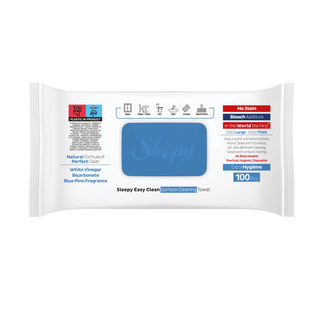 Șervețele Umede Multisuprafețe cu Oțet & Bicarbonat – Sleepy Easy Clean Bleach Additive, 100 buc