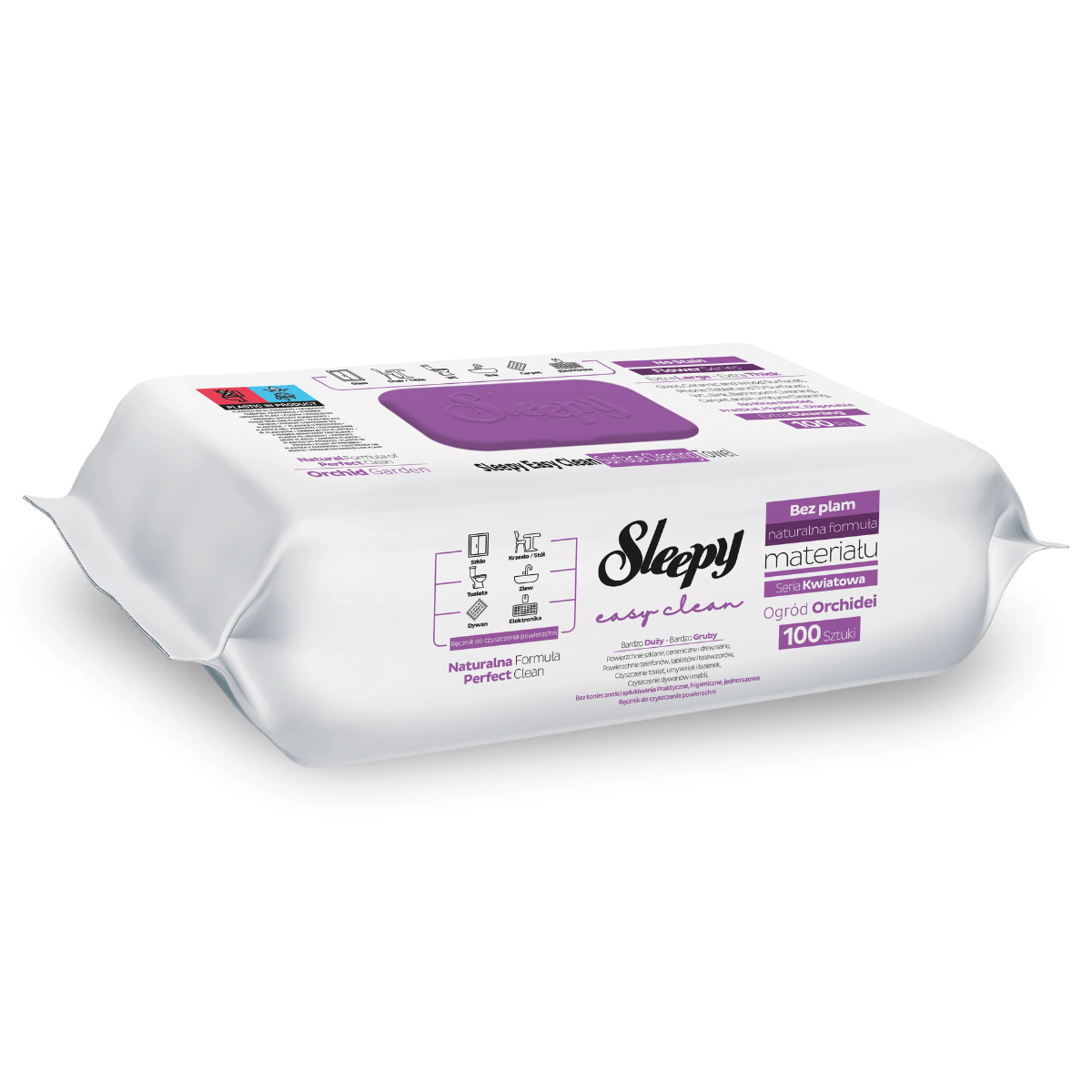 Șervețele Umede Multisuprafețe Easy Clean Orchid Garden – Sleepy, 100 buc - Servetele Umede | VrajaDulce