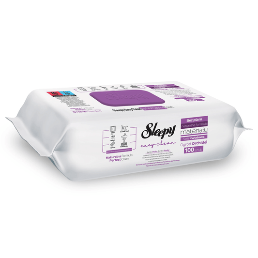 Șervețele Umede Multisuprafețe Easy Clean Orchid Garden – Sleepy, 100 buc - Servetele Umede | VrajaDulce