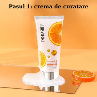 Set 5 Produse Anti-Aging cu Vitamina C – Dr. Rashel | Luminozitate & Fermitate Ten