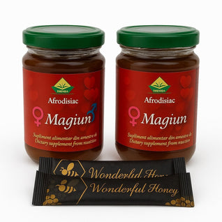 Set de 2 magiun-uri Themra + 2 plicuri de miere Wonderful Honey.
