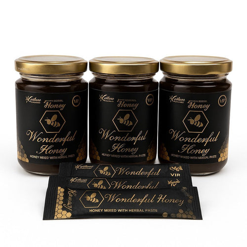 Set de 3 magiun-uri/miere Wonderful Honey , 240 grame , premium